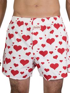 Боксеры Sugar Pine Boxer Webboxershorts weit Motive Print, цвет Herzen weiß