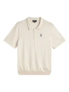 Рубашка-поло Octave с вышитым якорем A.P.C., нейтральный