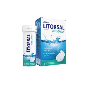 Zdrovit, Литорсал Алко-Детокс, биологически активная добавка, 10 шипучих таблеток