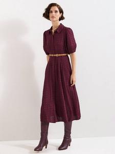 Платье-миди Petite Yasmine Shirt Phase Eight, Burgundy