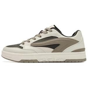 QIAODAN Низкие, износостойкие, противоскользящие, мужские, кроссовки для скейтбординга, бежево-коричневые