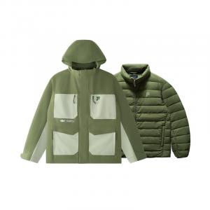 Пуховик мужской военно-зеленый FILA FUSION