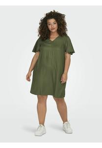 Платье ONLY Carmakoma CARCHANTAL V NECK KNEE DRESS, Winter Moss/Dark Green