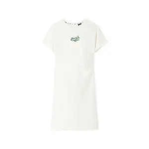 Skechers Женские платья с коротким рукавом Marshmallow White