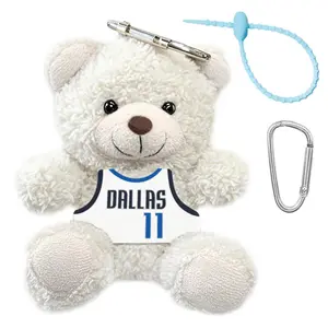 Баскетбольная майка плюшевая игрушка медведь в позе сидя рабочий плюшевая кукла флис высота 13cm AIZIYUO