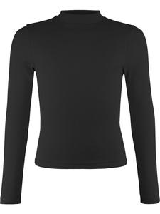 Лонгслив Blue Effect Stehkragenshirt festlich, черный