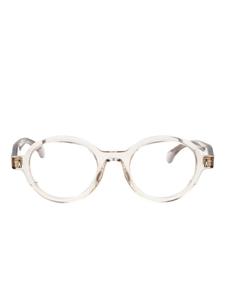 Очки Moncler Eyewear в овальной оправе, белый