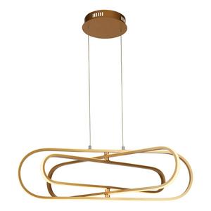 Светодиодный подвесной светильник searchlight Clip, золото - алюминий - 75 х 24 х 80 см