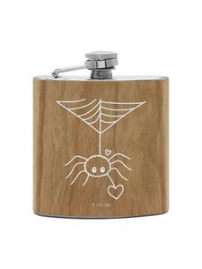 Mr. & Mrs. Panda Фляга Flachmann Pinguine Kuscheln mit Spruch in Braun