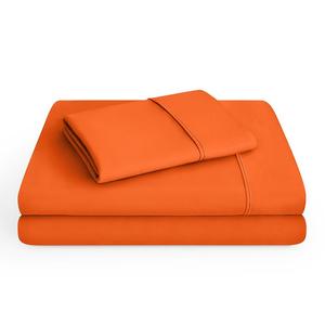 Комплект ультрамягких простыней с двойной щеткой Bare Home, оранжевый
