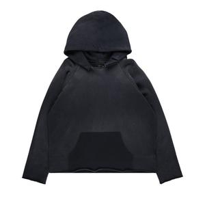 Худи Les Tien Heavyweight Raw Raglan Hoodie 'Vintage Faded Black'