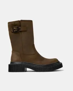 Женские кожаные берлинки Pix Berlin Camper, коричневый