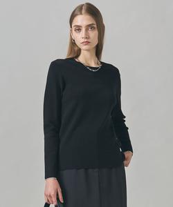 Стираемый пуловер из сверхтонкой мериносовой шерсти с круглым вырезом