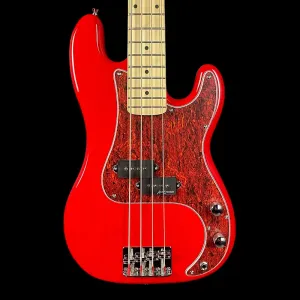 Бас-гитара Vintage V30 Maple серии Coaster, размер 7/8, глянцевый красный