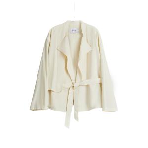 ELLE Тренч женский Ecru с воротником-стойкой