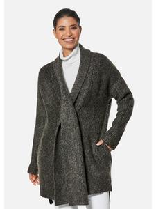 MADELEINE Длинный кардиган с блестками, серо-меланжевого цвета