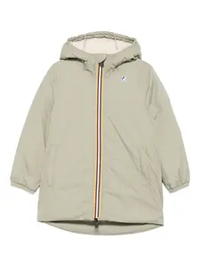 Куртка на молнии с капюшоном K Way Kids, зеленый