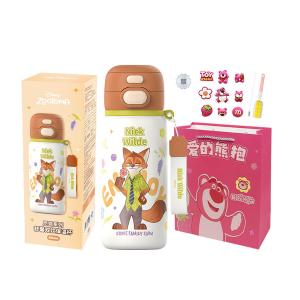 Лотсо стич зуотопия коллаборация 3d кукла двойная стенка термостакан для сохранения тепла 500мл Disney