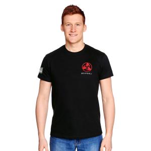 Футболка с плакатом Наруто — Какаши Хатаке, черная