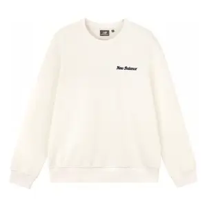 Свитер New Balance Lifestyle Pullover 'White Black', белый