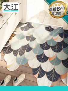 Dajiang Ковер 45x75 см для прихожей, самоочищающийся, отталкивающий пыль и песок, темно-зеленый Golden Glow