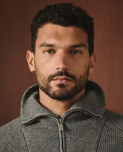 Мужской джемпер с половинной застежкой-молнией Lloyd's, серый