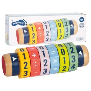 Деревянный математический цилиндр для обучения счету. small foot
