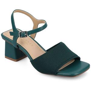 Женские босоножки Evylinn на блоке с вязаным верхом, средняя и широкая полнота Journee, Teal