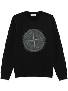 Stone Island толстовка из органического хлопка, черный
