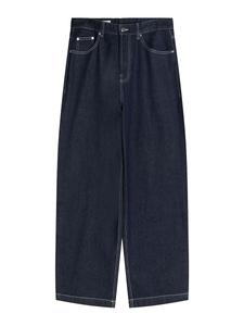 Мешковатые джинсы Bershka, темно-синий