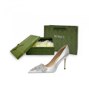 Женские туфли на тонком каблуке и высоком каблуке Dunnu, Light Gold