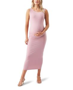 Роскошное вязаное платье с открытыми плечами Ripe Maternity, розовый