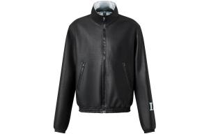 Кожаная куртка мужская черная Louis Vuitton, черный