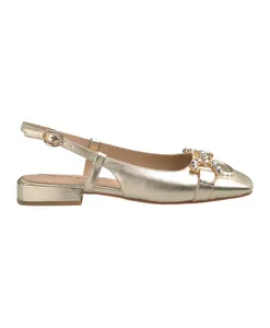 Туфли на плоской подошве со стразами Alma En Pena, желтый