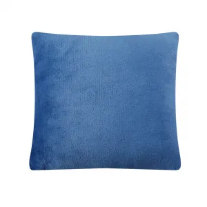 Наволочка, декоративная подушка, чехол для подушки, плюшевая фланель, 40х40 см, 1/2/4 комплекта, количество: 2 штуки, цвет: темно-синий Mixibaby