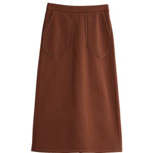 ELLE Повседневная длинная юбка Women's Brown