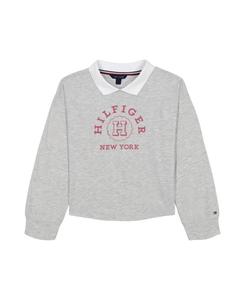 Детская толстовка с воротником, размеры 2T-6x Tommy Hilfiger, Gray