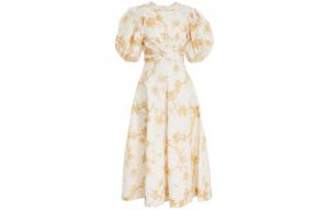 Короткое платье с короткими рукавами Zimmermann