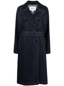 Alaïa джинсовый тренч с поясом, синий