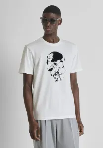 Футболка прямого кроя с принтом в виде черепов. Antony Morato, White