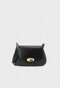 Сумка кросс-боди Calvin Klein HARDWARE FLAP MEDIUM CROSSBODY, Black/Gold-Coloured/Black