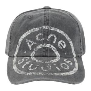 Бейсболка с логотипом Acne Studios, серый