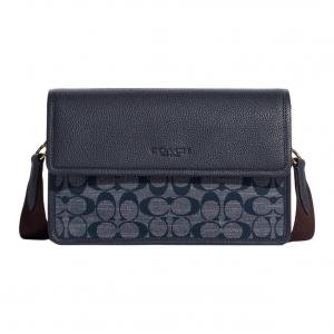 COACH Плечевая сумка из ткани полотняного переплетения