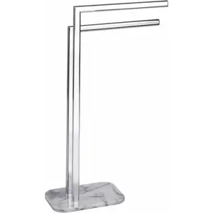 WENKO Полотенцедержатель «Альберо Оникс», (2 шт.), цвет chromfarben/weiß