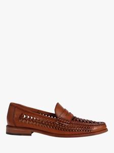 Riverside плетеные кожаные лоферы Jones Bootmaker, Light Tan