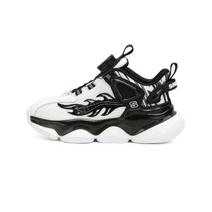 Скользоустойчивые, износостойкие, легкие амортизирующие низкие детские повседневные кроссовки White Black Kids' SNOOPY