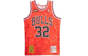 Хебру Брантли X Митчелл и Несс, футболка «Чикаго Буллз» Mitchell Ness, красный