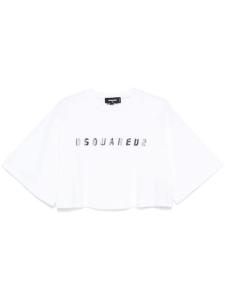 DSQUARED2 укороченная футболка, белый