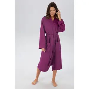 Мой домашний унисекс-халат Vanessa, идеально подходит для сауны и спа, гостиничный халат, утренний халат, 1 шт., с карманами, для женщин и мужчин, вафельное плетение, очень легкое качество, размеры S-3XL My Home, Beere