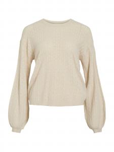 VILA Свитер 'VIEmi' в натуральном белом цвете
